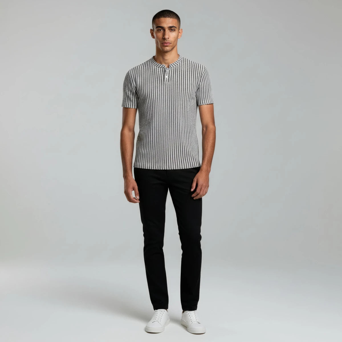 Casual Textured Polo Shirt - Montford & Co