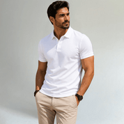 Classic Solid Casual Fit Polo Shirt - Montford & Co