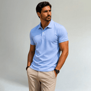Classic Solid Relaxed Fit Polo Shirt - Montford & Co