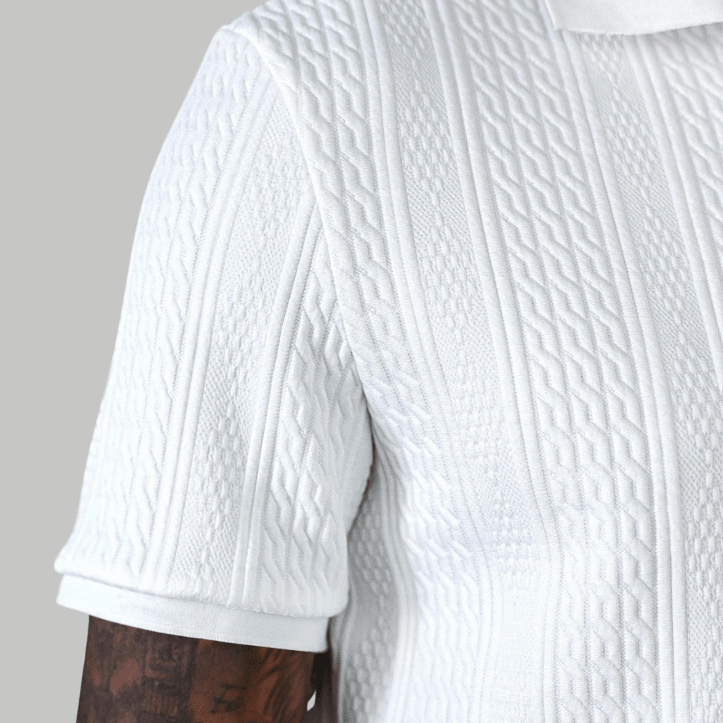 Classic Textured Polo Shirt - Montford & Co