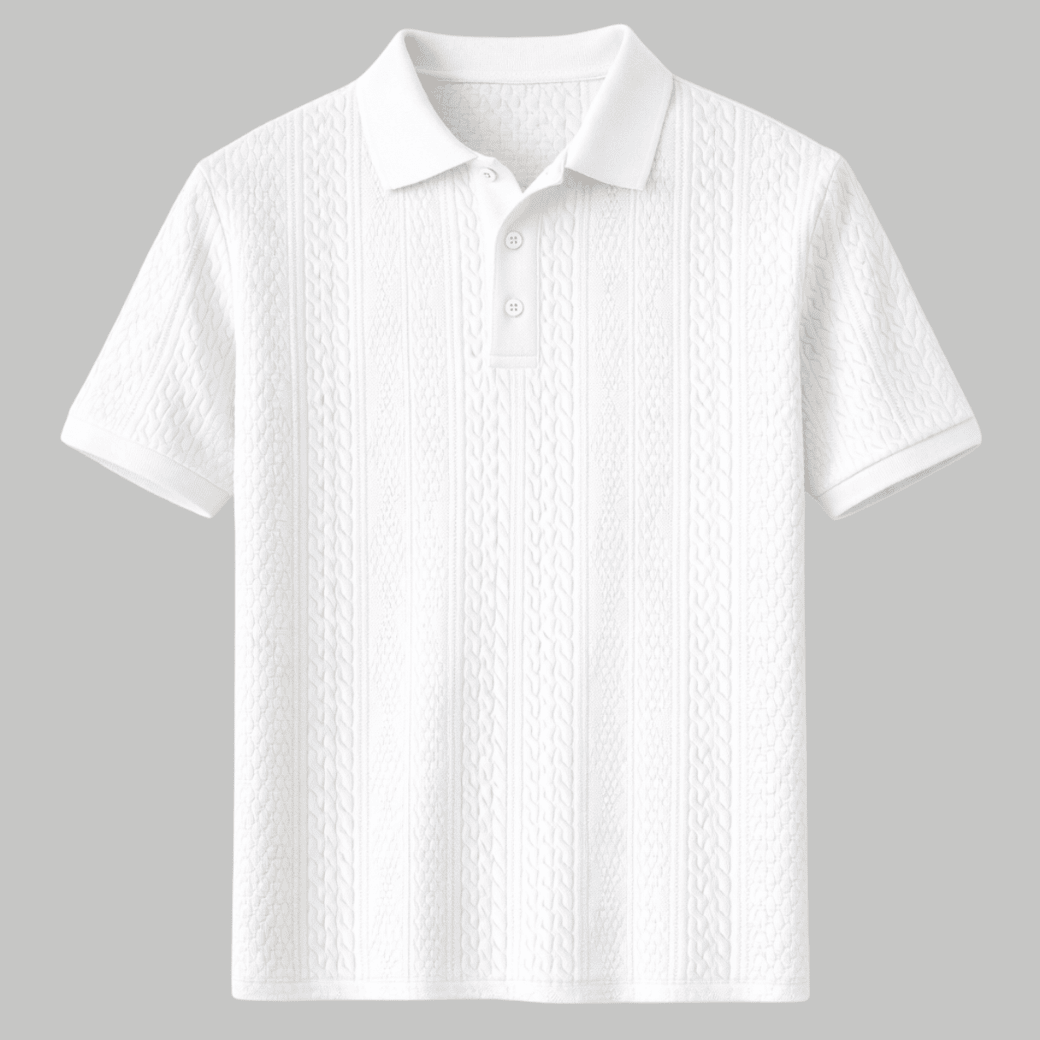 Classic Textured Polo Shirt - Montford & Co