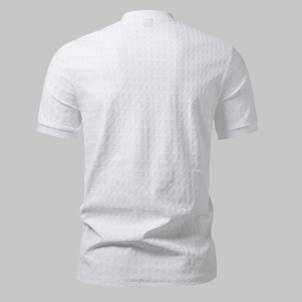 Classic Textured Summer Polo Shirt - Montford & Co