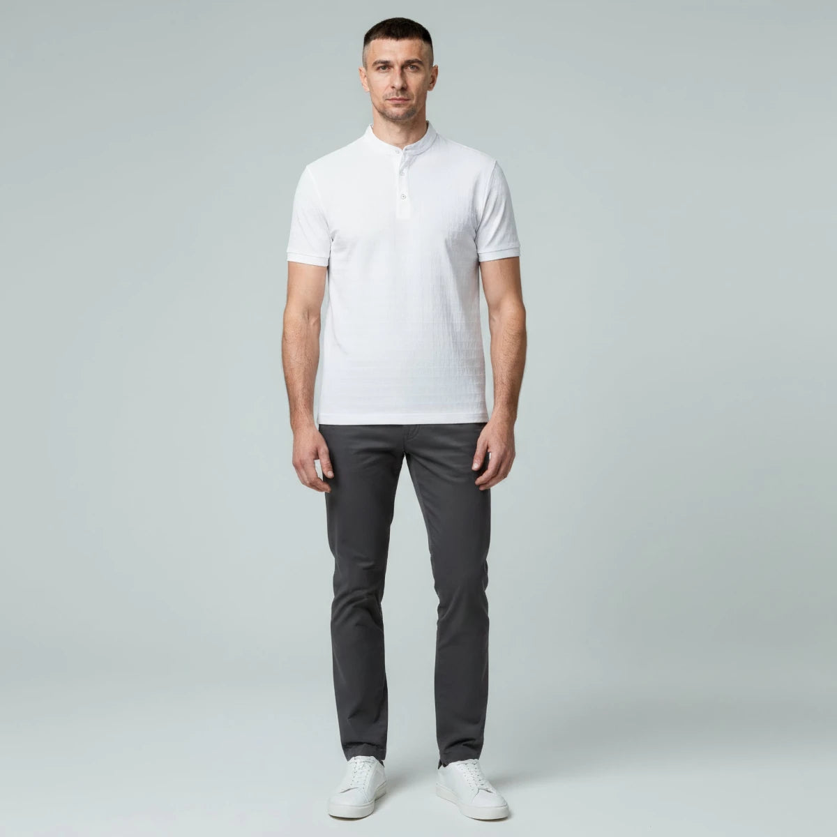 Classic Textured Summer Polo Shirt - Montford & Co