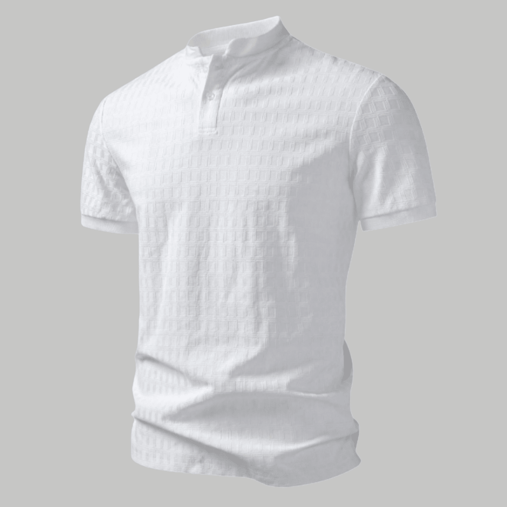 Classic Textured Summer Polo Shirt - Montford & Co