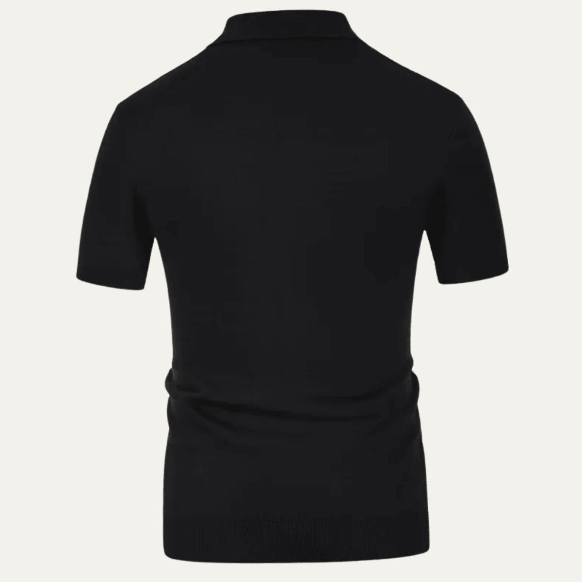 Contrast Pattern Knit Polo Shirt - Montford & Co
