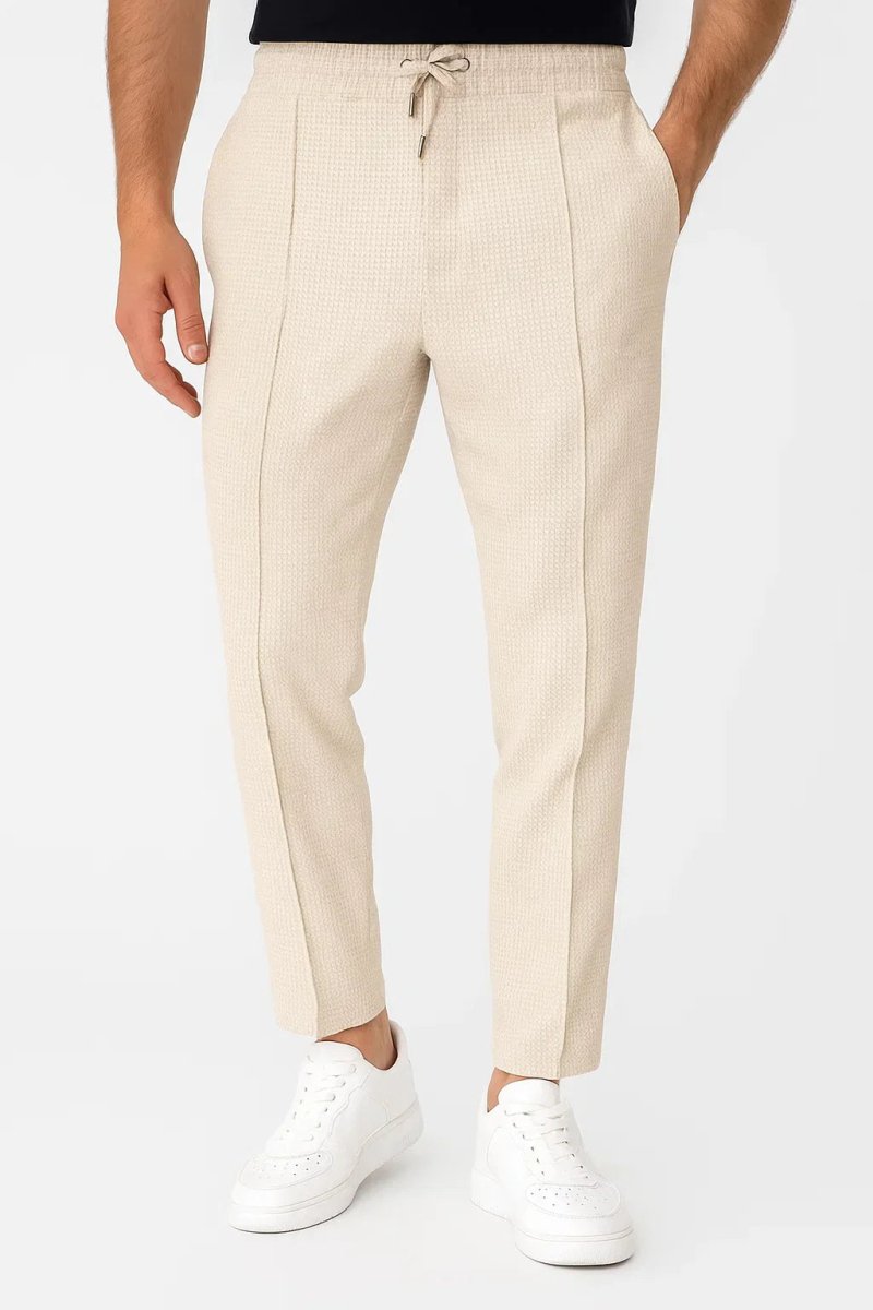 Cotton Blend Pants with Vintage Lining - Montford & Co