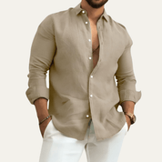Cotton Linen Button - Up Shirts - Montford & Co