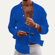 Cotton Linen Button - Up Shirts - Montford & Co
