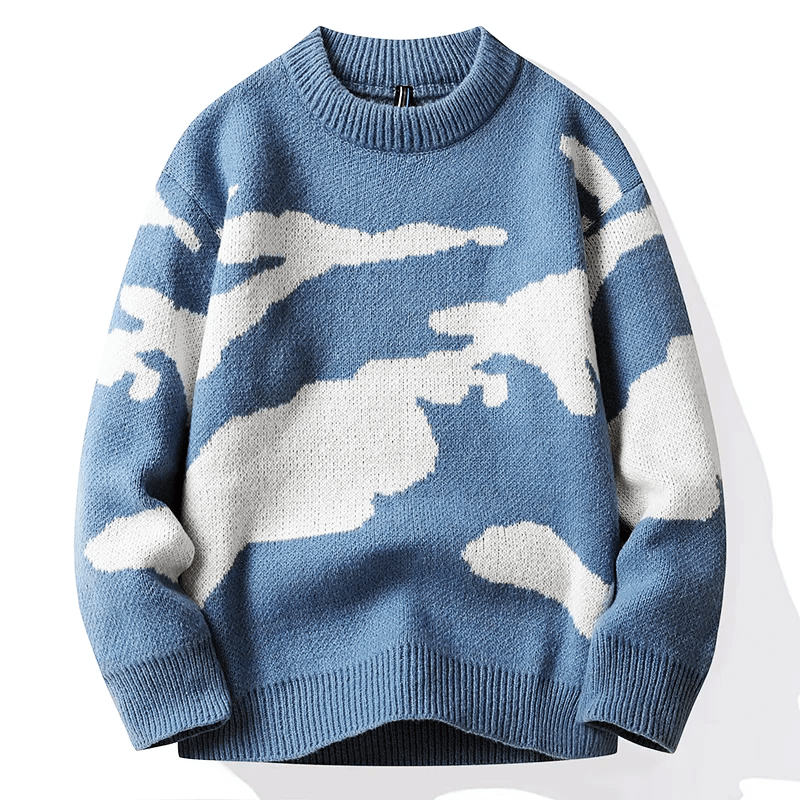 Cozy Cloud Print Sweater - Montford & Co