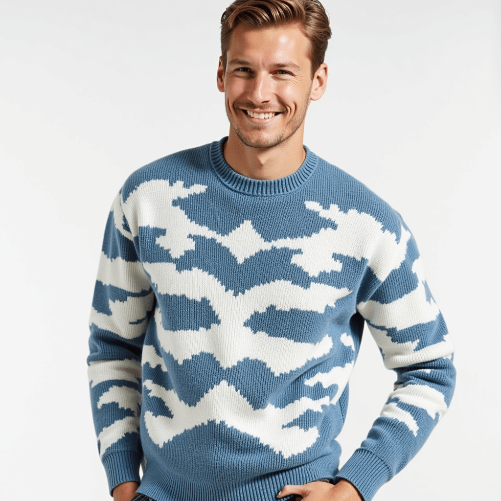Cozy Cloud Print Sweater - Montford & Co