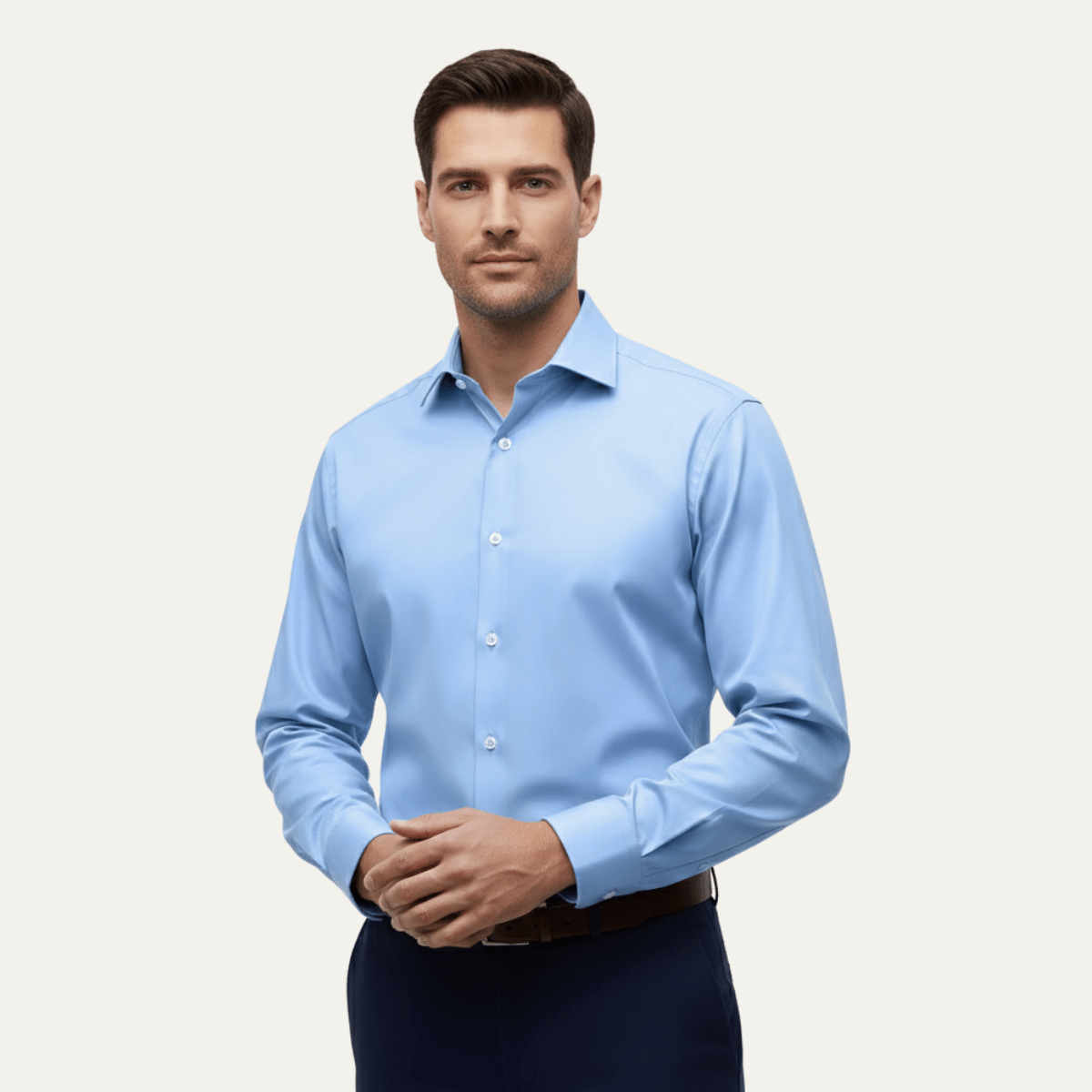 Dress Shirt Lightweight Slim Fit Stretch Dress Shirt - Montford & Co