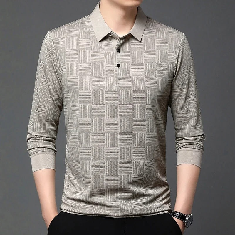 Geometric Pattern Polo - Montford & Co