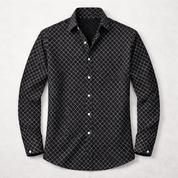 Geometric Print Button Down Shirt - Montford & Co