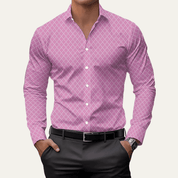 Geometric Print Button Down Shirt - Montford & Co