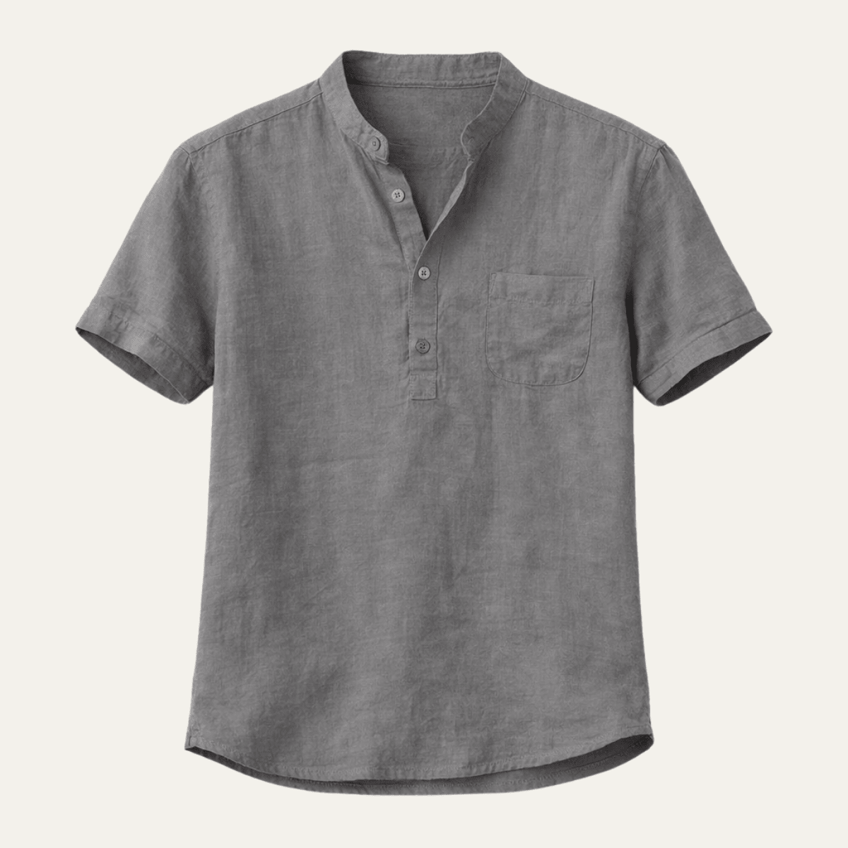 Glasgow Casual Cotton Linen Henley Shirt - Montford & Co