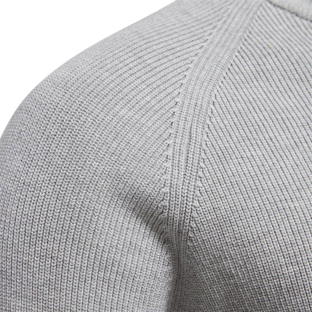 Half Zip Jumper in Wool Blend Top - Montford & Co