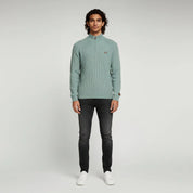 Half Zip Jumper in Wool Blend Top - Montford & Co
