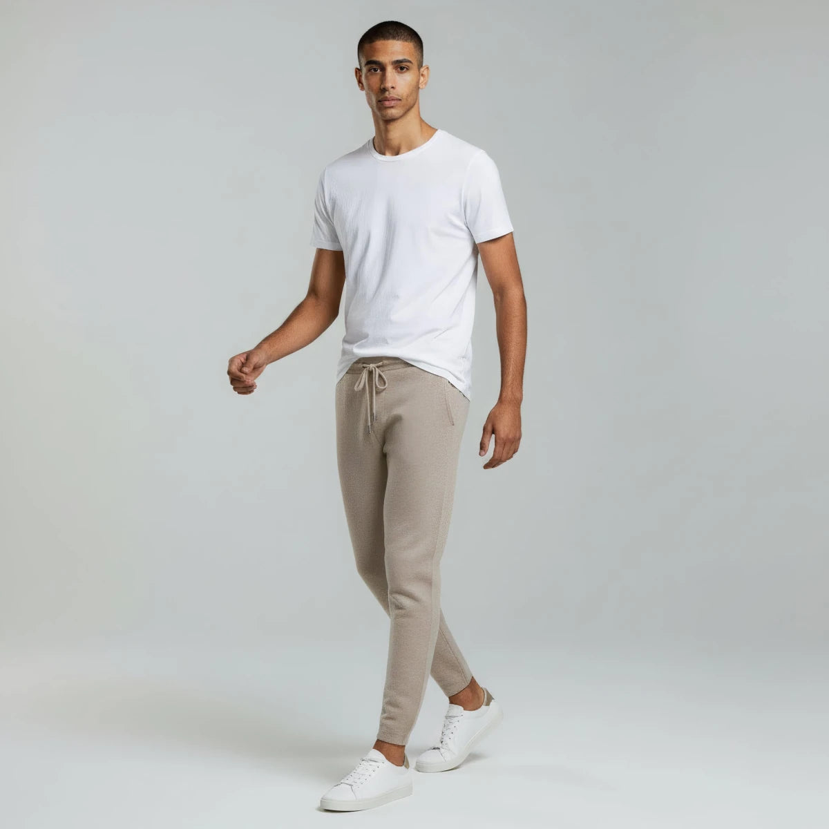 High Waist Thick Casual Warm Trousers - Montford & Co