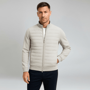 Hybrid Jacket with Knitted Sleeves - Montford & Co