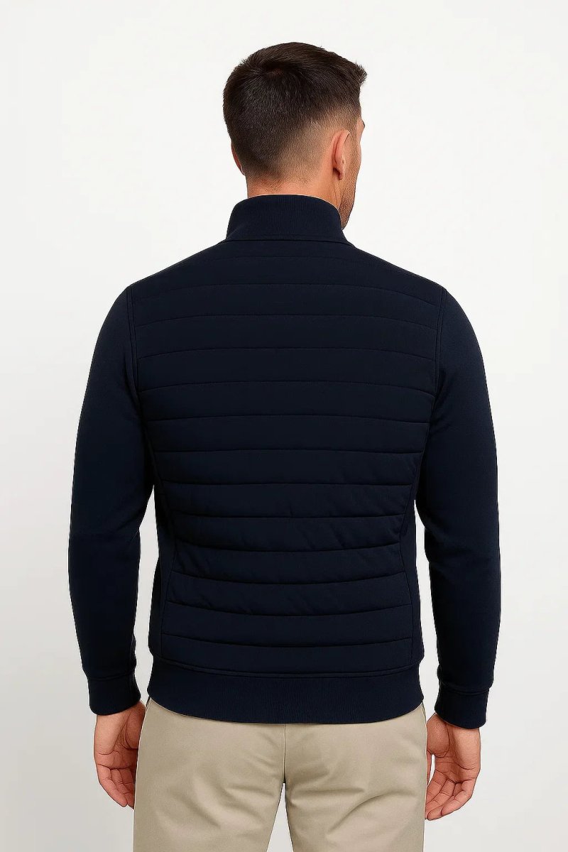 Hybrid Jacket with Knitted Sleeves - Montford & Co