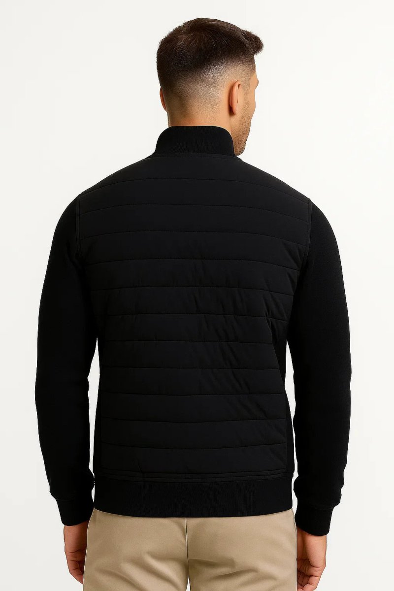 Hybrid Quilted Jacket with Knitted Sleeves - Montford & Co