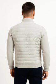 Hybrid Quilted Jacket with Knitted Sleeves - Montford & Co