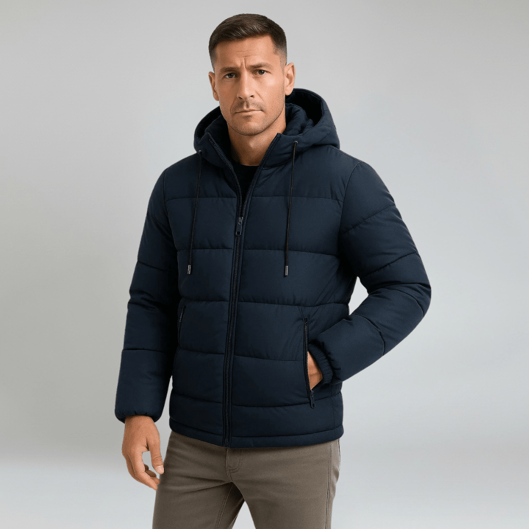 Insulated Puffer Jacket with Hood - Montford & Co