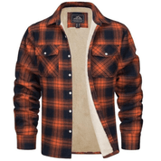 Jacket – Mens – Autumn & Winter – Heren Vest met Ruitpatroon en Fleece Voering – Montford Co - Montford & Co