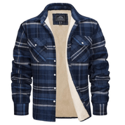 Jacket – Mens – Autumn & Winter – Heren Vest met Ruitpatroon en Fleece Voering – Montford Co - Montford & Co