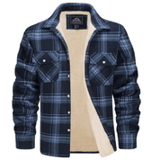 Jacket – Mens – Autumn & Winter – Heren Vest met Ruitpatroon en Fleece Voering – Montford Co - Montford & Co
