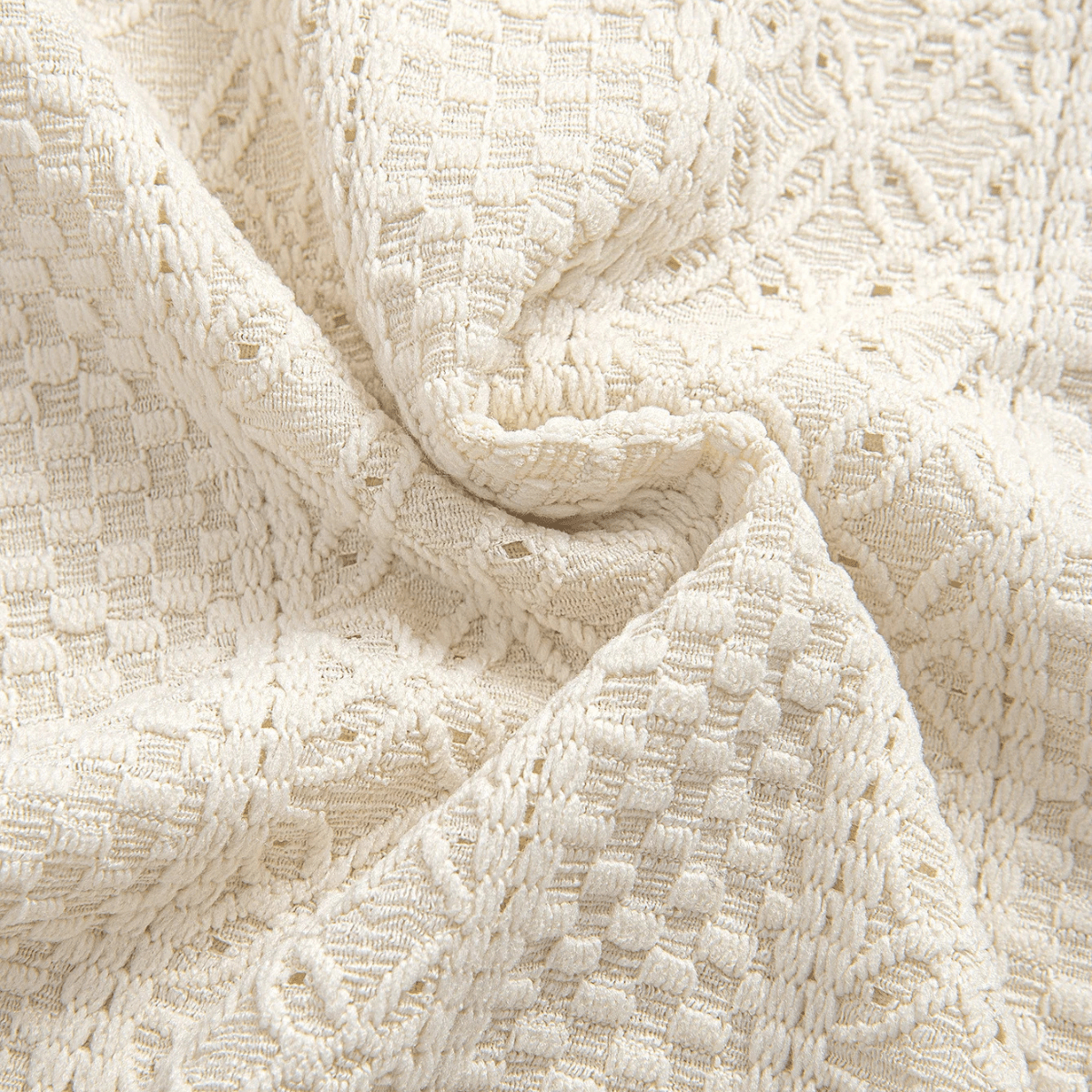 Jacquard Textured Casual Knitted Polo Shirt - Montford & Co