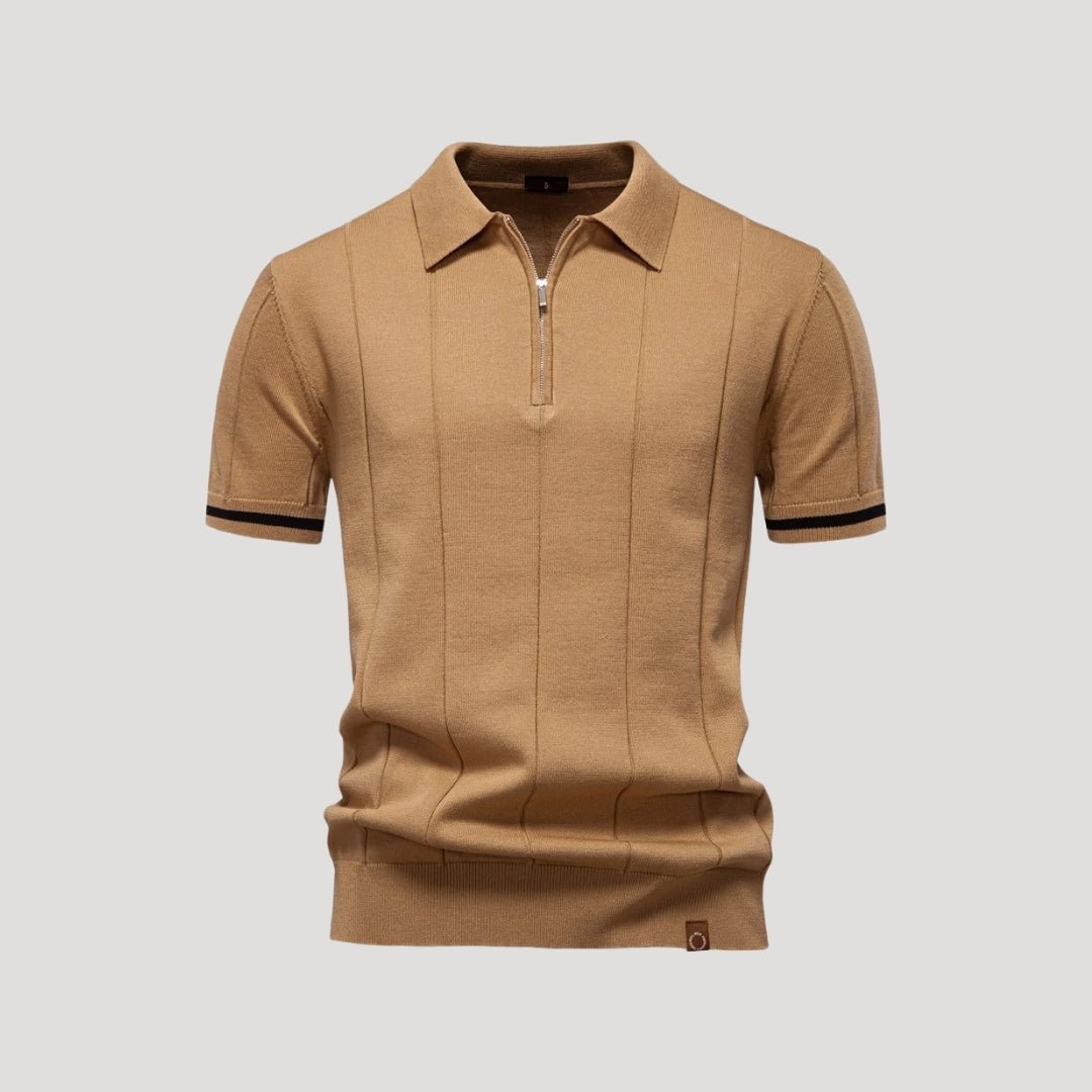 Knit Polo Zip Collar - Montford & Co