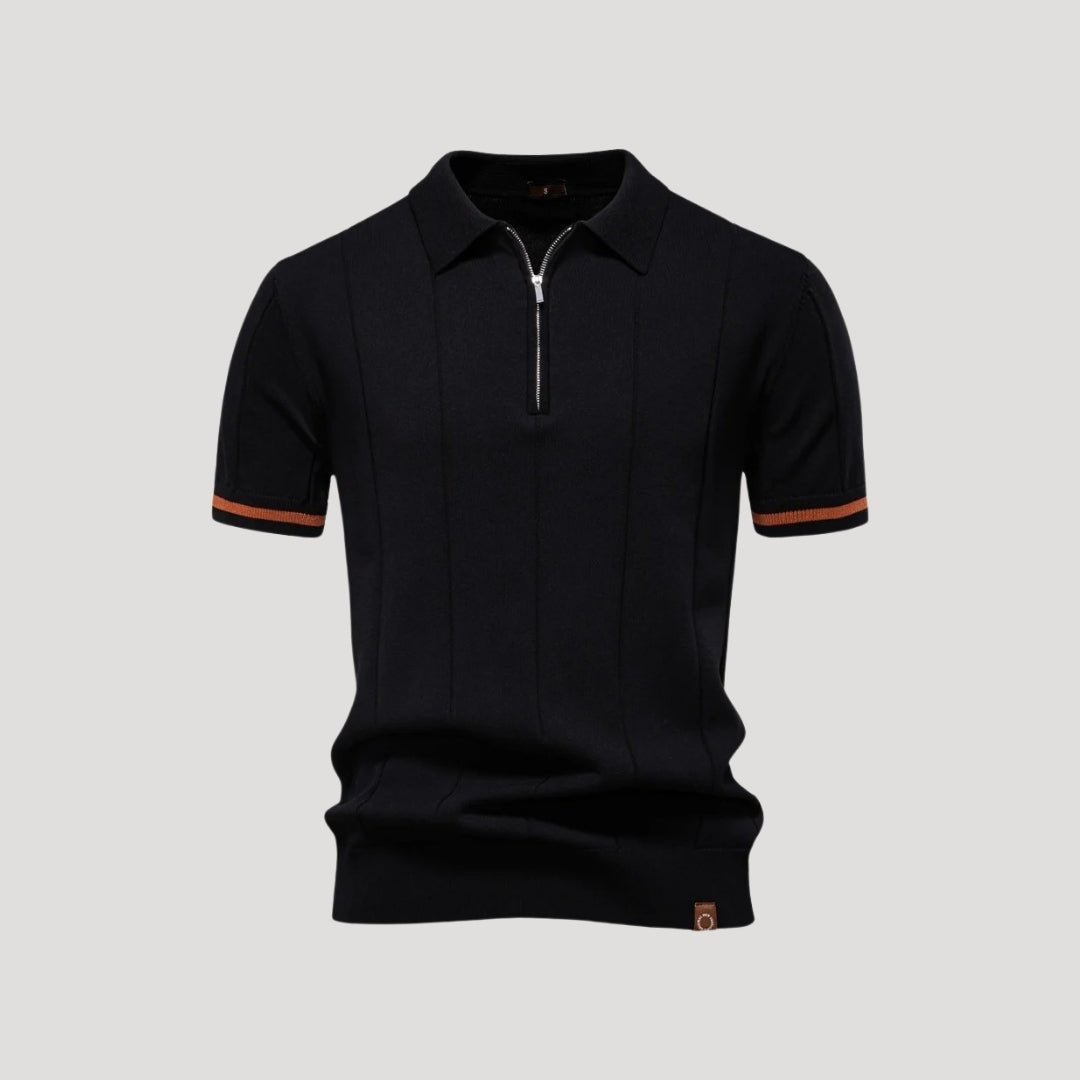 Knit Polo Zip Collar - Montford & Co