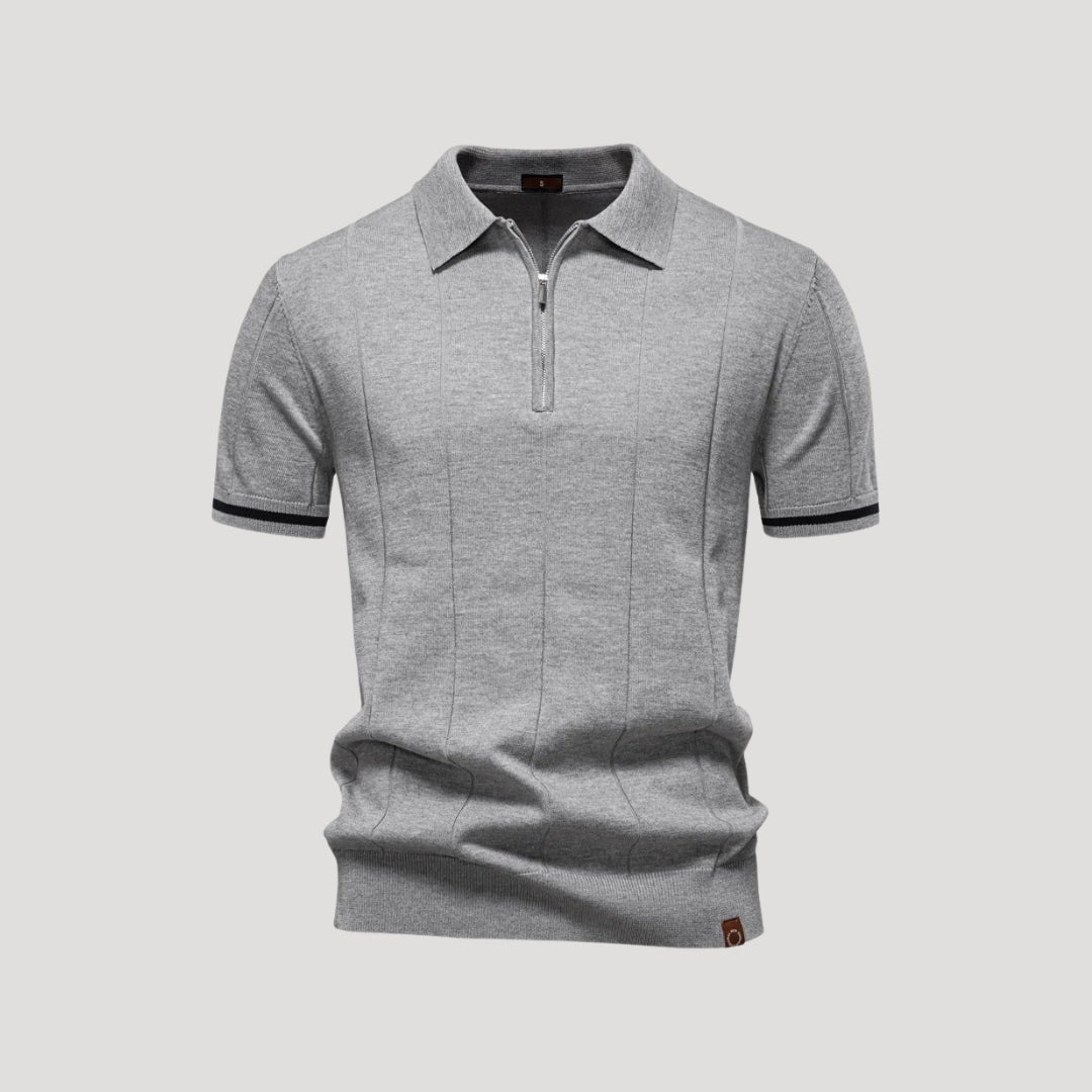 Knit Polo Zip Collar - Montford & Co