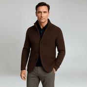 Knitted Wool Cardigan with Buttons - Montford & Co