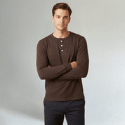 Lightweight Cotton Casual Henley Shirt - Montford & Co