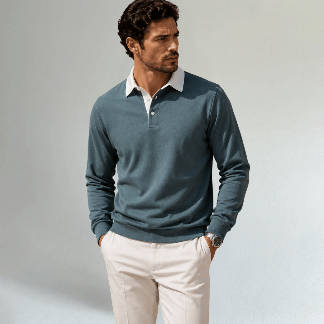 Long Sleeve Polo Shirt - Montford & Co