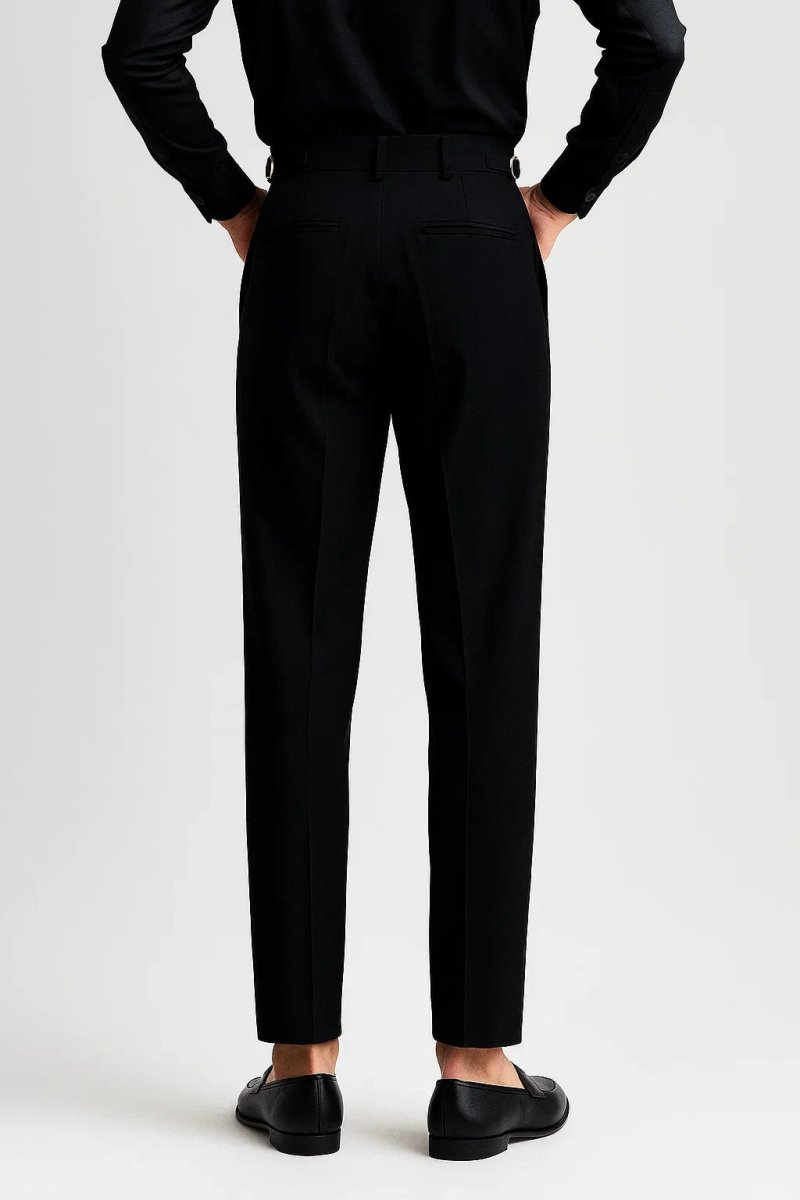 Modern Fit Trousers with Pleats - Montford & Co