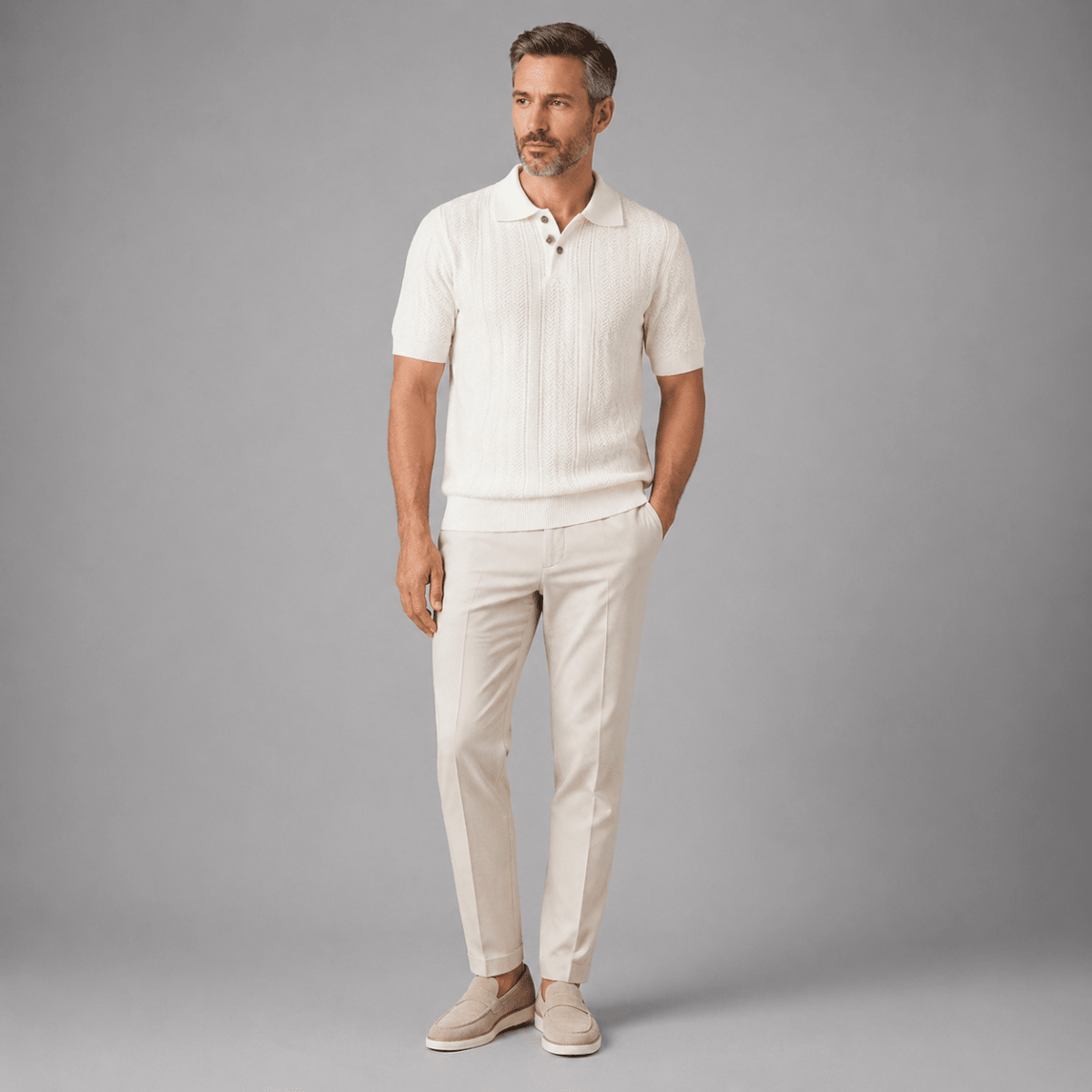 Monopoli Breathable Business Knit Polo Shirt - Montford & Co