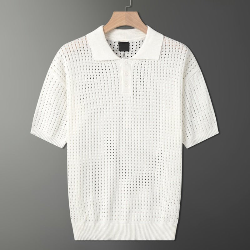 Open - Knit Polo Shirt - Montford & Co