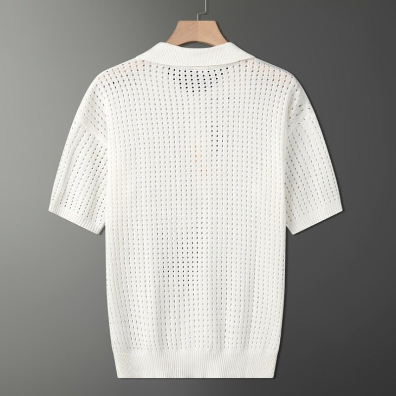 Open - Knit Polo Shirt - Montford & Co