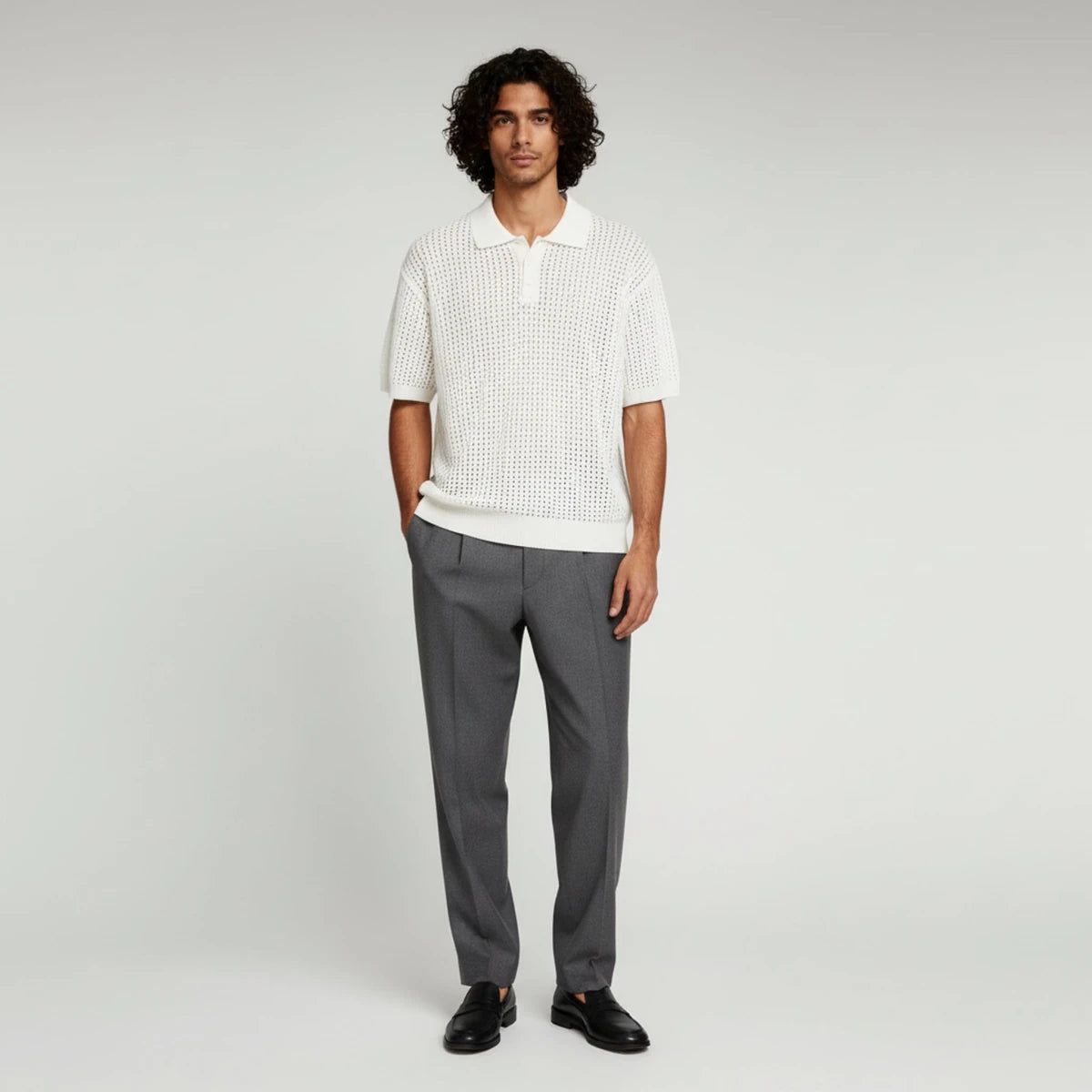 Open - Knit Polo Shirt - Montford & Co