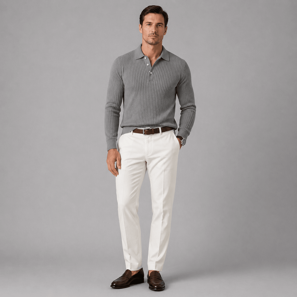 Ostuni Ribbed Business Polo Shirt - Montford & Co