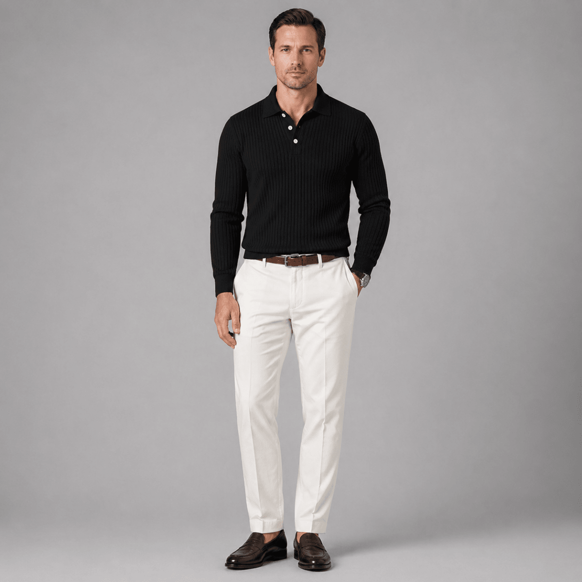 Ostuni Ribbed Business Polo Shirt - Montford & Co