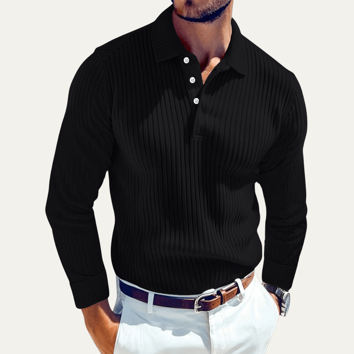 Ostuni Ribbed Business Polo Shirt - Montford & Co