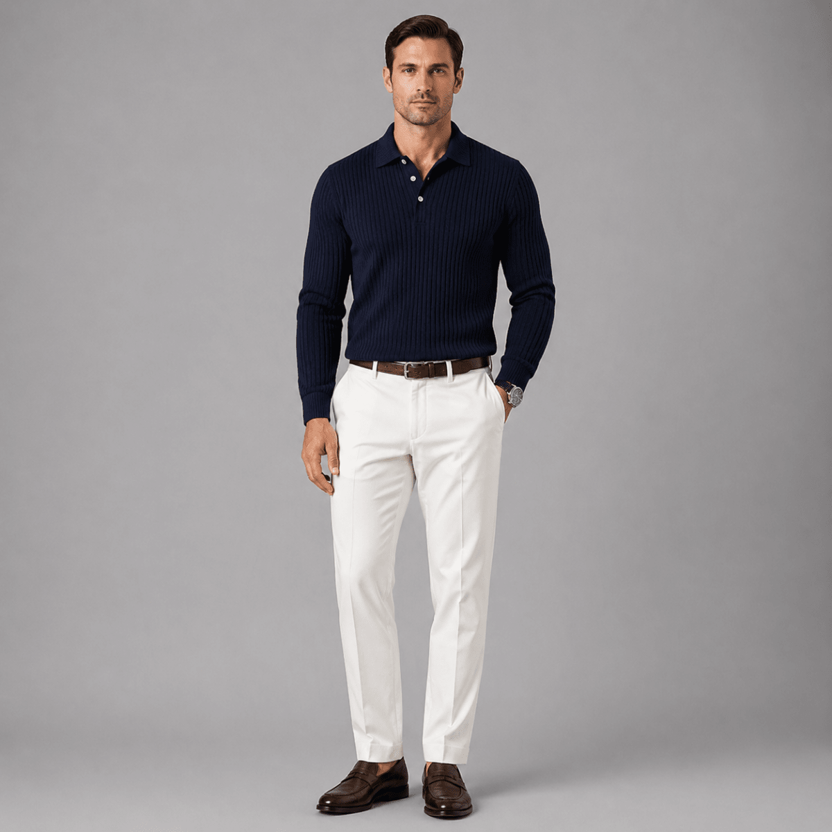 Ostuni Ribbed Business Polo Shirt - Montford & Co