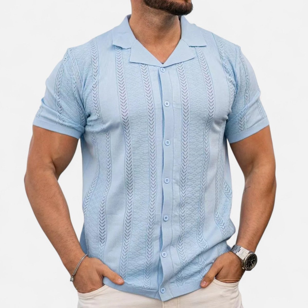 Patchwork Knit Shirt - Montford & Co