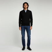 Quarter Zip Sweater Lightweight Knit Top - Montford & Co