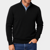 Quarter Zip Sweater Lightweight Knit Top - Montford & Co