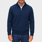Quarter Zip Sweater Lightweight Knit Top - Montford & Co
